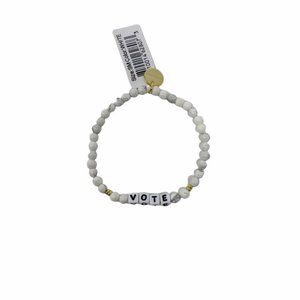 Women's Little Words Project Vote Beaded Stretch Bracelet
